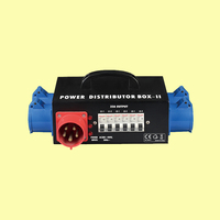 Boîte de distribution d'alimentation triphasée 308V 32A avec 6 sorties CEE 3P 16A certifiée EMC/LVD pour l'éclairage de scène