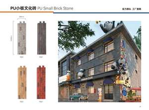 Moderne Stijl 3d Buitenmuurpaneel Lage Prijs Kunststeen In Zwart Grijs Rood Pu Hout Pvc Materiaal Boom Ring Ontwerp - Product Image 5