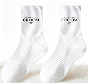 Cotton Breathable White Bridal <strong>Bridesmaid</strong> Wedding <strong>Socks</strong> Comfortable Casual <strong>Socks</strong> Wife Gifts for Newlywed Couple - Product Image 2