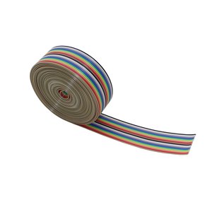 Cable Plano de Alta Tensión Raogoodcx de 20 Hilos Sin Blindaje, 16 Pies, Color Arcoíris, IDC para Electrónica - Product Image 1