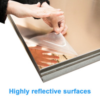 Feuille de miroir acrylique Flexible feuille de miroir acrylique en plastique résistant à la chaleur pour la découpe Laser