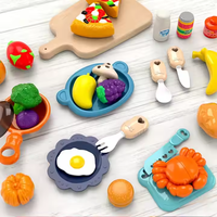 Mini ensemble de jouets d'évier de cuisine réel pour enfants avec jeu de pulvérisation semblant jouer cuisine et jouets alimentaires