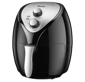 Electric Fryer 3.5L 1200W Mini Black Air Fryer for Kitchen Stainless Steel Oven Smoke Free Automatic Multi-functional Home PTFE