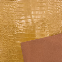Cuir artificiel PVC gaufré à motif crocodile, tricoté, imperméable, pour meubles, canapés, textiles de maison et chaises - Vente chaude