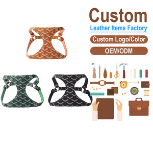 Conjunto de Arnés y Correa para Perros Pequeños, Malla Transpirable, Gamuza de PU, Directo de Fábrica - Product Image 1