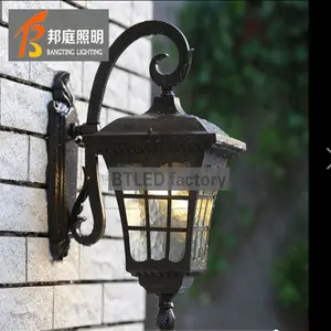 Aluminum Outdoor Waterproof 6W IP65 up Down Double Head Exterior Wall Mounted led wall lamp bracket light With Photocell Sensor