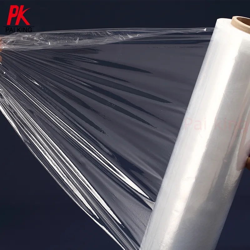 China Packaging Pallet Wrap LLDPE Shrink Wrap Manual Color Plastic Film Rolls Hand Stretch Film