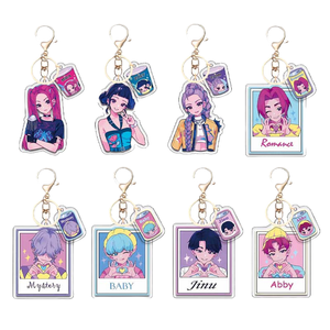   Colección de Llaveros Huntrix: Dijes Acrílicos de Dibujos Animados con Rumi, Jinu, Baby Abby, Mystery, <span class=keywords><strong>Romance</strong></span> y Zoey - Product Image 4