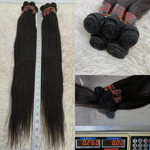 Letsfly 16.5$ Paquetes de cabello humano liso de 28 pulgadas, 20 piezas al por mayor, negro natural, 50 gramos, 100% cabello humano, trama de cabello - Product Image 3