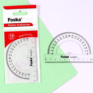 Regla de Plástico Grueso y Resistente de 180 Grados, Transparente, de 4 Pulgadas, con Regla Matemática Transparente para Dibujar Líneas Rectas y Nítidas - Product Image 6