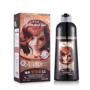 Dropshipping Mokeru 500ml Shampoo Colorante Naturale Magico Permanente Anti-Grigio per Donne, Copre i <span class=keywords><strong>Capelli</strong></span> Bianchi - Product Image 4
