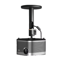 Soporte de Techo para Proyector con Rotación Libre de 360°, Base de Aleación de Aluminio y Acero al Carbono, Capacidad de Carga de 10 kg, Longitud Ajustable de 9/15/25 cm