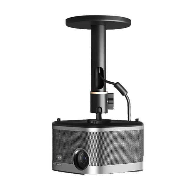 360 Free Rotation Ceiling Mount Projector Stand Aluminum Alloy Carbon Steel Base 10kg Load Capacity Adjustable Length 9/15/25cm