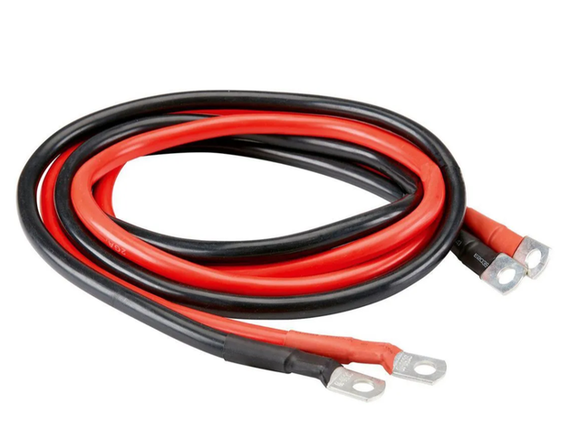Copper Battery Connection Cables Silicone Rubber Insulation Red-Black Color Ring Cable Lugs for Industrial Power Station Use