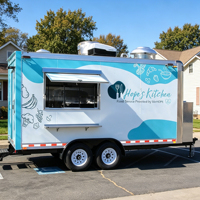 Volledig uitgeruste foodtruck, custom fastfood trailer, mobiele foodtruck, pizza, ijs, koffie, taco's, verkoopwagen te koop
