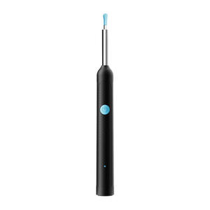 Nettoyeur d'oreilles visuel avec caméra HD, contrôle par application, otoscope sans fil, outil de retrait de cérumen, couleur noir et blanc - Product Image 2