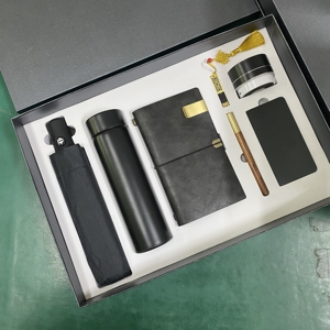 Ensemble de cadeaux d'affaires en métal de luxe stylo à bille impression de logo personnalisé flasque coffret cadeau stylo porte-clés coffret cadeau - Product Image 6