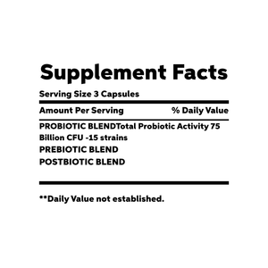 Oem/Odm Arts Keuze Probiotica 75 Miljard CFU-15 Probiotische Stammen Organisch Prebioticum-Ondersteunt Incidentele Constipatie - Product Image 4