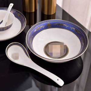 V Royal Bone China American Nordic Hotel Juego de cena blanco Juego de vajilla de lujo de 28 piezas - Product Image 5