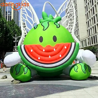 Ballon publicitaire gonflable géant en forme de pastèque, imperméable et durable, taille et couleur personnalisables