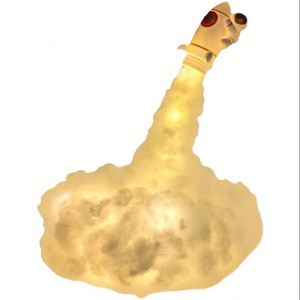 Creative Rocket Lamp DIY Material Package Night <b>Light</b> Decoration Ornaments <b>Space</b> Astronaut Ins Atmosphere Bedside Lamp Gift - Product Image 1