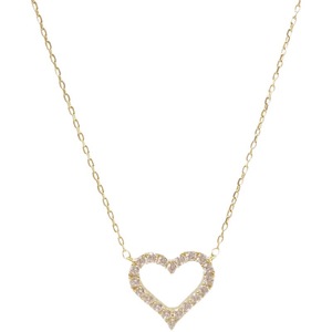 Venta caliente joyería fina plata esterlina <span class=keywords><strong>925</strong></span> 14K chapado en oro brillante circón corazón colgante collar - Product Image 6