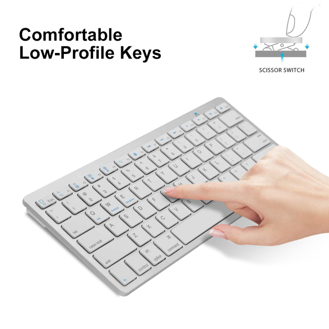 OEM ODM Customized Logo Colors Wireless Keyboard for Tablet With UK English Spanish German Different Language