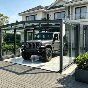 Nuovo Arrivo 2026: Garage Automatico Intelligente con Tettoia Elettrica Retrattile, Pieghevole e Mobile, in Vetro Temperato, con Funzione Veranda - Product Image 1