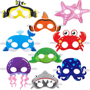 Máscaras <span class=keywords><strong>de</strong></span> Fieltro <span class=keywords><strong>de</strong></span> <span class=keywords><strong>Animales</strong></span> <span class=keywords><strong>Marinos</strong></span>, Sublimadas, para Fiestas <span class=keywords><strong>de</strong></span> Cumpleaños, Halloween, Disfraces, Artículos <span class=keywords><strong>de</strong></span> Fiesta al por Mayor, Máscaras <span class=keywords><strong>de</strong></span> <span class=keywords><strong>Animales</strong></span> para Niños - Product Image 3