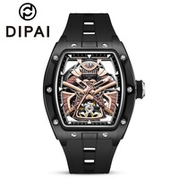 Montres automatiques personnalisées, mouvement automatique, montre mécanique de luxe pour homme, montre mécanique automatique squelette pour homme