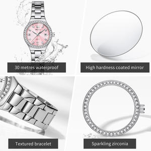 <span class=keywords><strong>Montre</strong></span> pour <span class=keywords><strong>Femme</strong></span> OLEVS 5628, Marque de Luxe au Design Personnalisé OEM en Gros, <span class=keywords><strong>Montre</strong></span> de Luxe Étanche à la Mode avec Diamants, Cadeau pour Dames, <span class=keywords><strong>Montre</strong></span> à Quartz - Product Image 5