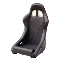 JBR1003 Schwarze PVC-Kunststoff Maßgefertigte Auto-Sportsitze Plüschleder Verstellbare Schalensitze Einfache Installation Universelle Passform