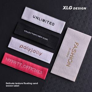 โรงงานผลิตป้ายทอ<span class=keywords><strong>เสื้อผ้า</strong></span>แบบกำหนดเอง ป้ายทอความหนาแน่นสูง ป้ายพับคุณภาพสูง ป้ายตราสินค้าสั่งทำแบบจำนวนน้อย - Product Image 3