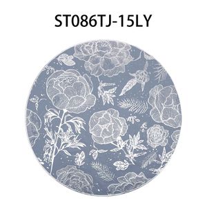 Dessous de verre de cuisine écologique en PVC moderne de luxe avec fleurs Western Meal Mat pour hôtel et maison Cadre décoratif - Product Image 5