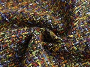 Nhập khẩu dệt nhà máy tùy chỉnh màu sợi len thô gai nhỏ thơm gió dệt vải Mùa Thu/Mùa Đông vải - Product Image 5