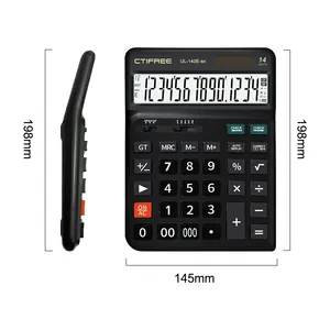 2024 New 14 Digit Dual Power Handheld Office Desktop Calculator Ergonomic Calculator With Large LCD Display Big Sensitive Button