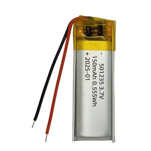 501235 3.7V 150mAh Lityum Polimer Pil Akıllı Gözlük Kulaklık için Küçük Şarj Edilebilir Pil - Product Image 1