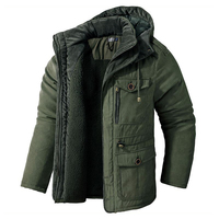 2022 hommes Super lourd coupe-vent épais Parka manteaux avec capuche pour hiver froid extérieur chaud veste grande taille longue polaire vêtements d'extérieur