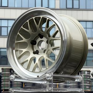 Rines Forjados de 1 Pieza Estilo JDM de 15-22 Pulgadas 4x100 5x114.3 5x120 con Borde Dorado Mecanizado, Estilo Retro Racing para G-Class - Product Image 2
