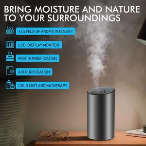 Luxury Portable Waterless Aroma Essential Oil Car Diffuser 1 Year Warranty <b>Battery</b> <b>Operated</b> Timing Function 10-50ml Capacity - Product Image 2
