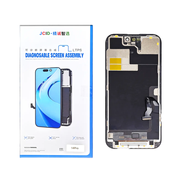 JCID Oled Diagnosable LCD Screen Assembly for IPhone 12 13Pro 13Promax 14Pro 15Promax 16Pro Soft Screen No Unknown Part Message