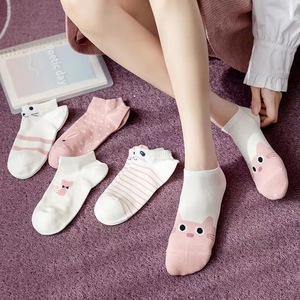 Women's Ankle <b>Socks</b> Cartoon Pattern Breathable Antimicrobial Spring Summer Casual <b>Socks</b> 10 Pairs Pack - Product Image 3