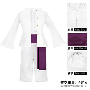 Coolmanyuan One Piece Luffy Cosplay <b>Costume</b> <b>Sun</b> God Nika White Pants Adult Men Anime Outfit - Product Image 5