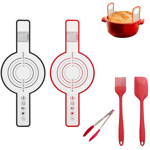 Más Vendido 2024: Tapete de Silicona para Hornear Pan en Horno Holandés con Asas Largas y Correa, Revestimiento de Silicona para Horno Holandés - Product Image 1