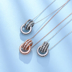 Regalo di coppia di coppia per feste di lusso con cerchio a doppio strato di cristallo naturale colorato di alta qualità - Product Image 3