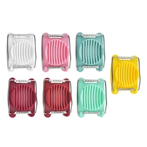 Outil ménager multifonctionnel, coupe-œuf en métal fantaisie en forme de pétale, trancheur de stock pour la cuisine domestique - Product Image 4