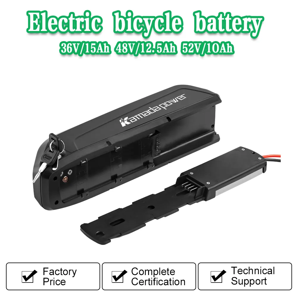 Sunbond EBike Battery 48V 11.6AH Rechargeable Lithium Ion Battery Water Bottle Battery with Panasonic 2900mah Batteries BMS Charger 