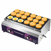 Machine à œufs et burgers électrique double zone 18 trous FC-18D 2000W+2000W, commerciale, antiadhésive, 220V