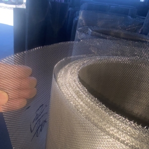 Bán Buôn Tùy Chỉnh Cắt Thép Không Gỉ Cửa Sổ Côn Trùng Màn Hình Dệt Nhôm An Ninh Fly Lưới Đồng Bằng Dệt Đấm Dây Thép Lưới - Product Image 5