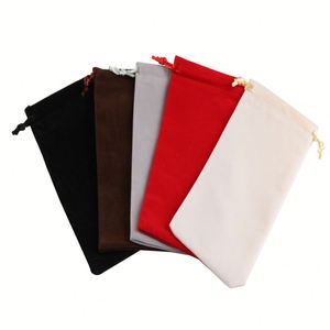Customizable <b>Heat</b> Transfer Printed Velvet Packaging Bags for Lipstick <b>Combs</b> Mobile Phones Drawstring Closure-Recyclable - Product Image 2